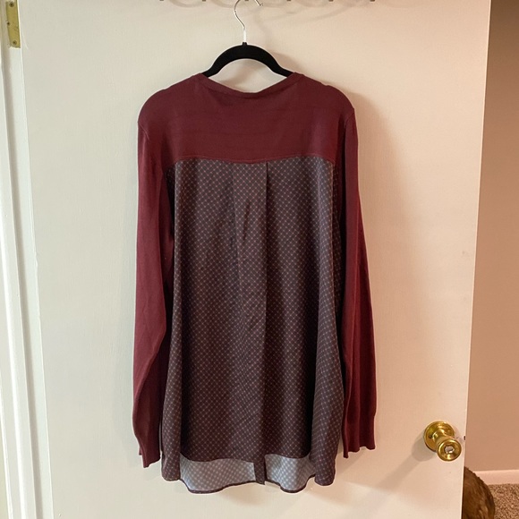 Sweater Front/Woven Back - Picture 2 of 2